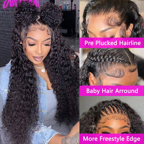 WPPIKK close-up of wet and wavy Brazilian hair texture for soft, defined waves