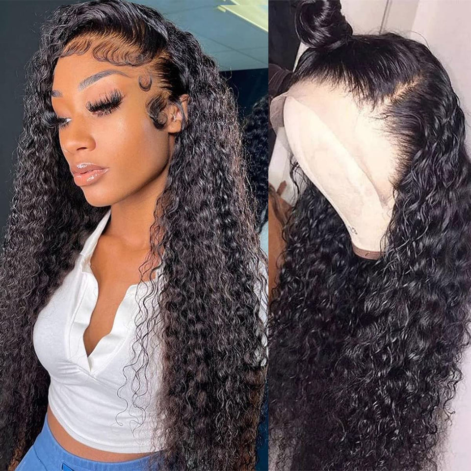 WPPIKK front view of 13x4 lace frontal showing natural hairline and full density