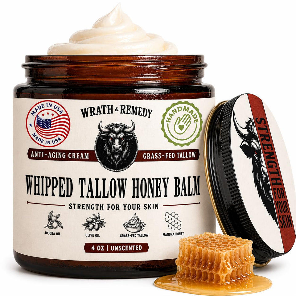 Wrath & Remedy front jar showing label and unscented balm benefit