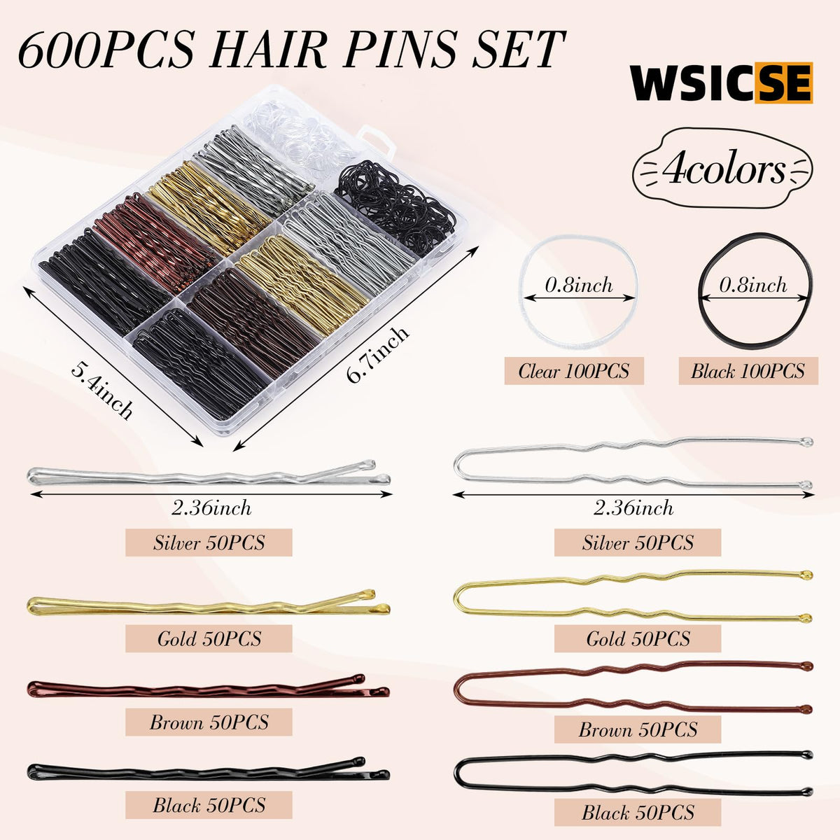 WSICSE compartment box open revealing separated pins and ties for quick access