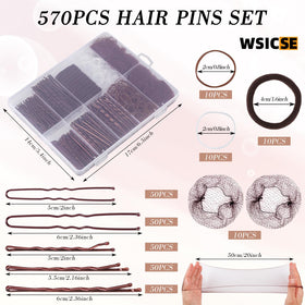 WSICSE clear compartment box displaying sorted pins, ties and nets for quick access