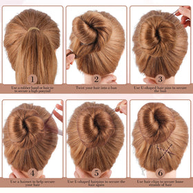 WSICSE in use securing a bridal bun to illustrate discreet, long-lasting styling support