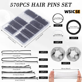 WSICSE close-up of different bobby pin sizes for precise styling control