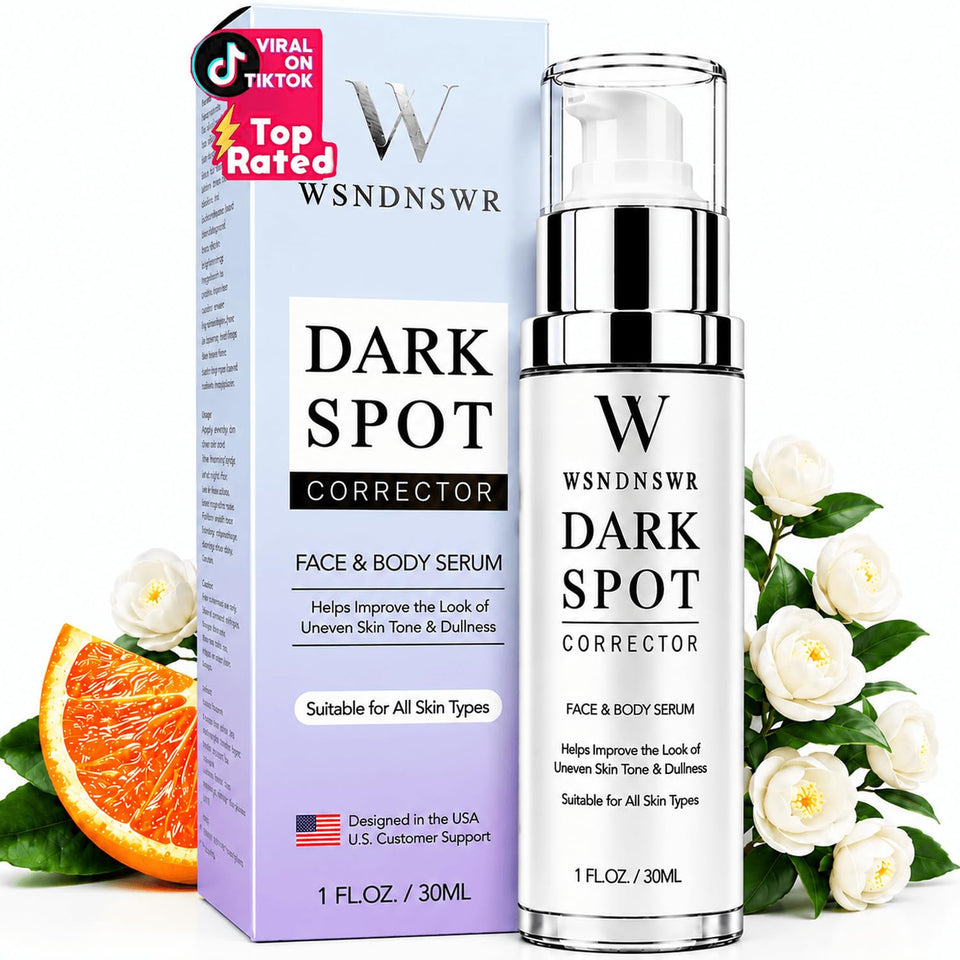 WSNDNSWR front view of serum bottle showing packaging and brand clarity benefit