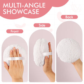 WSYUB applying powder to forearm for fast, broad coverage