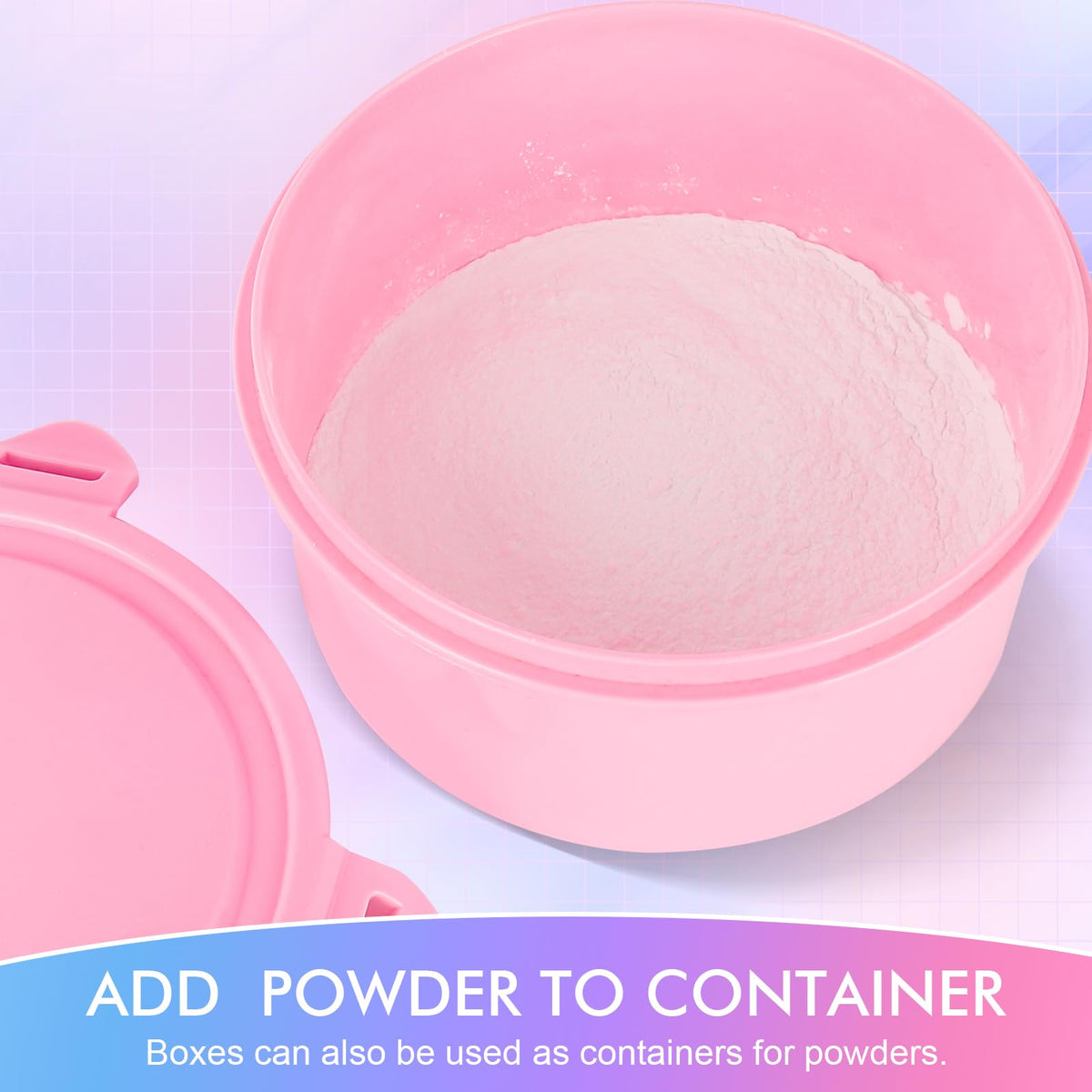 WSYUB applying body powder to leg for smooth, streak-free skin finish