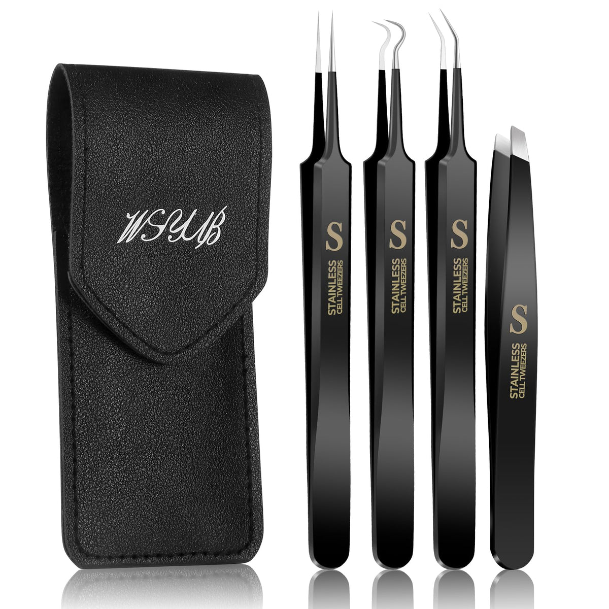 WSYUB front packaging set in leather case showing organized tools for travel