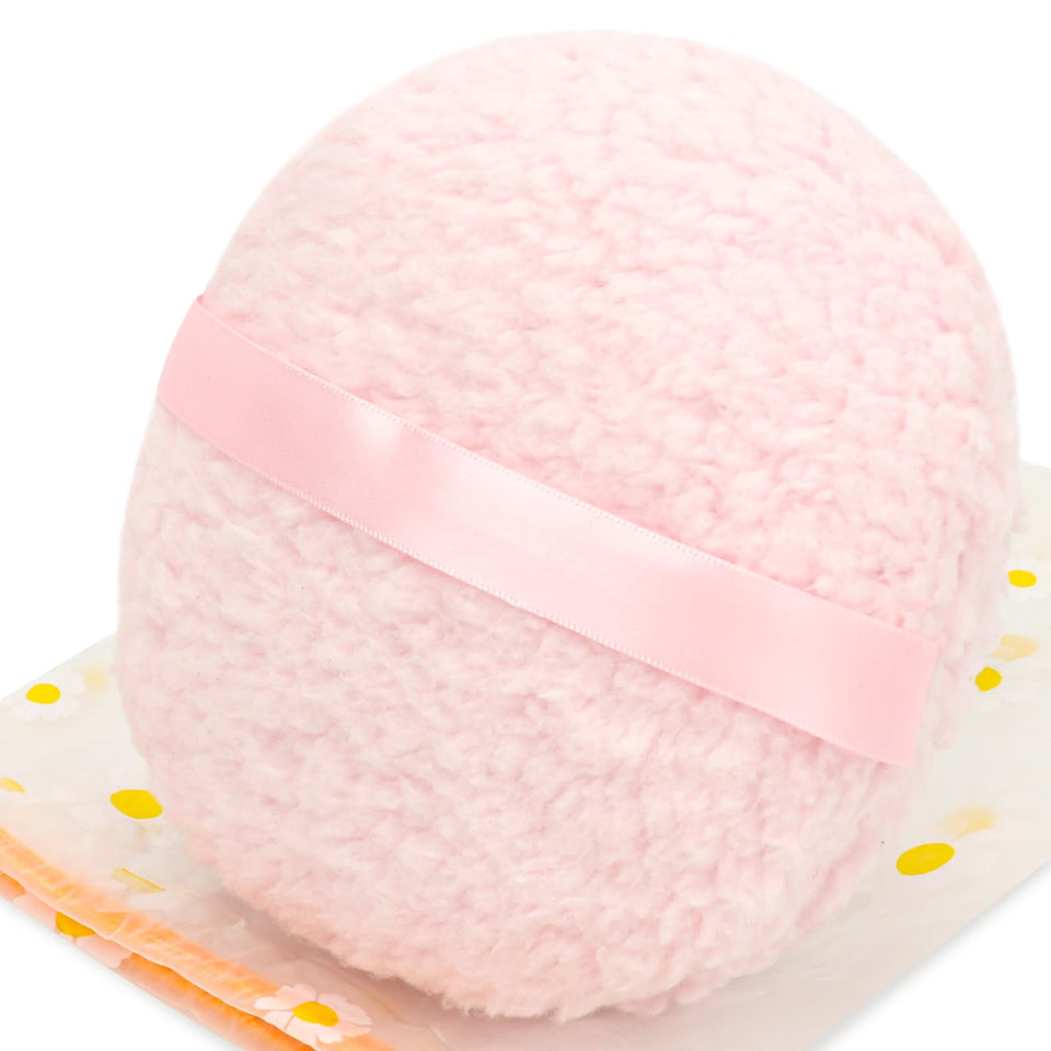 WSYUB oversize front view showing large pink puff for fast coverage
