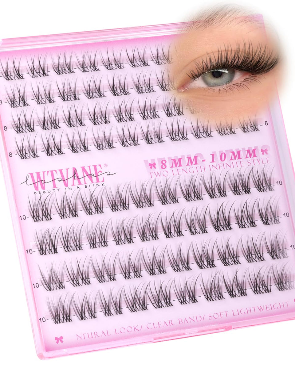 wtvane front packaging showing wispy clusters and natural look benefit