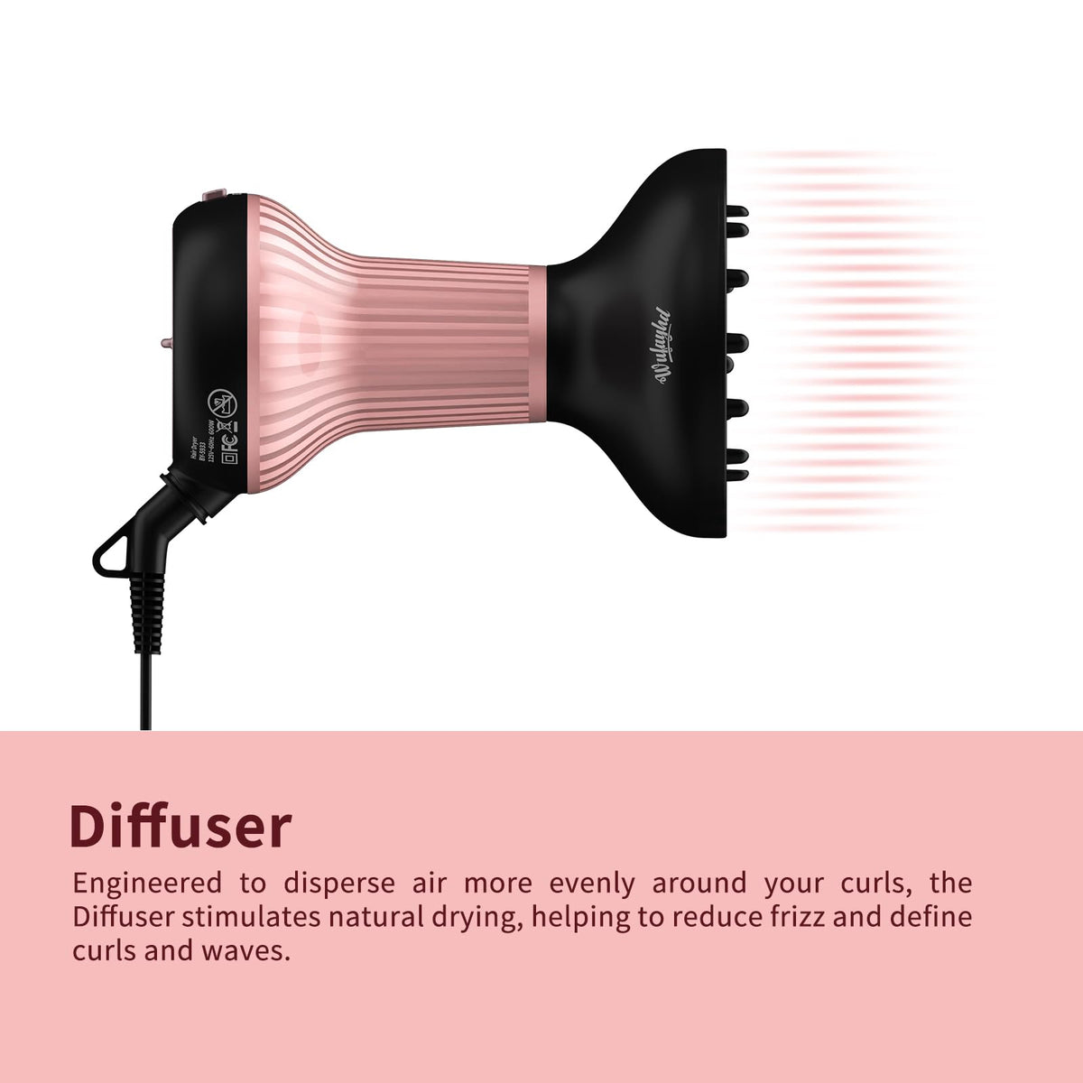 WUFAYHD styling result showing enhanced curl definition and reduced frizz