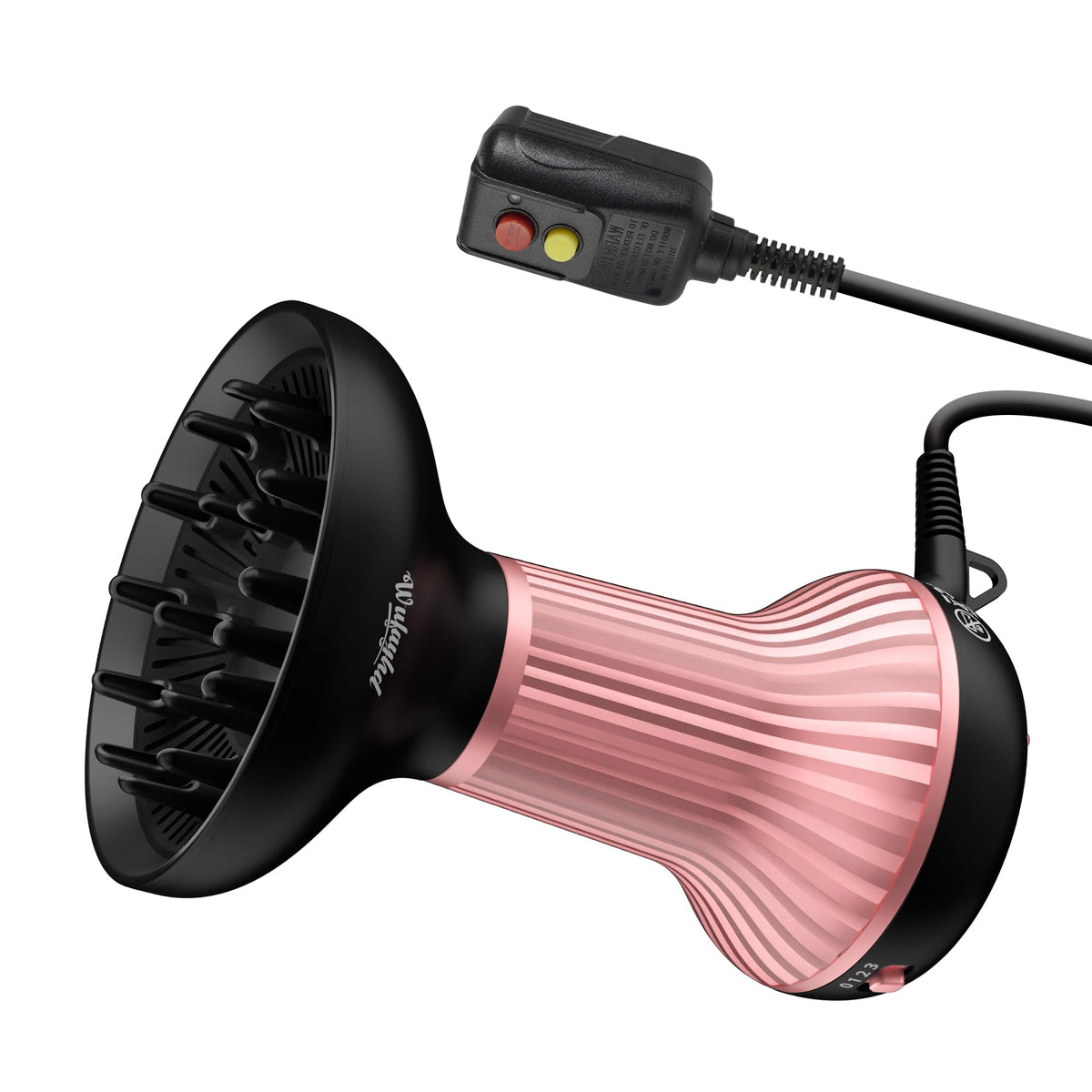 WUFAYHD front view showing diffuser and sleek design for defined curls