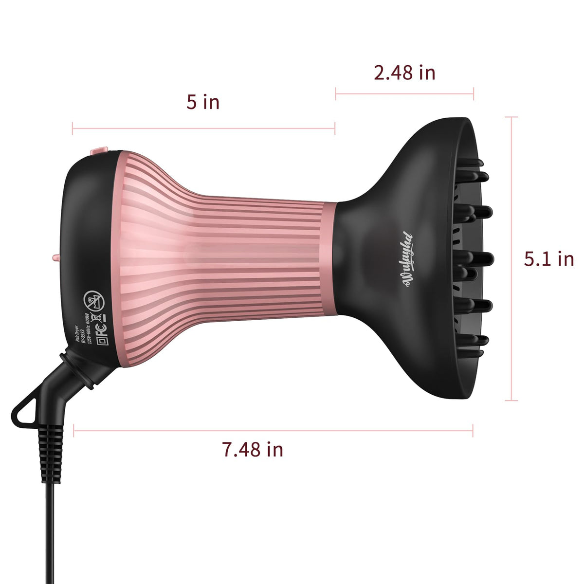 WUFAYHD held in hand to show portable scale and comfortable handle