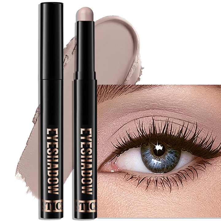 Wugbc front packaging of eyeshadow stick showing shade and compact design benefit quick use