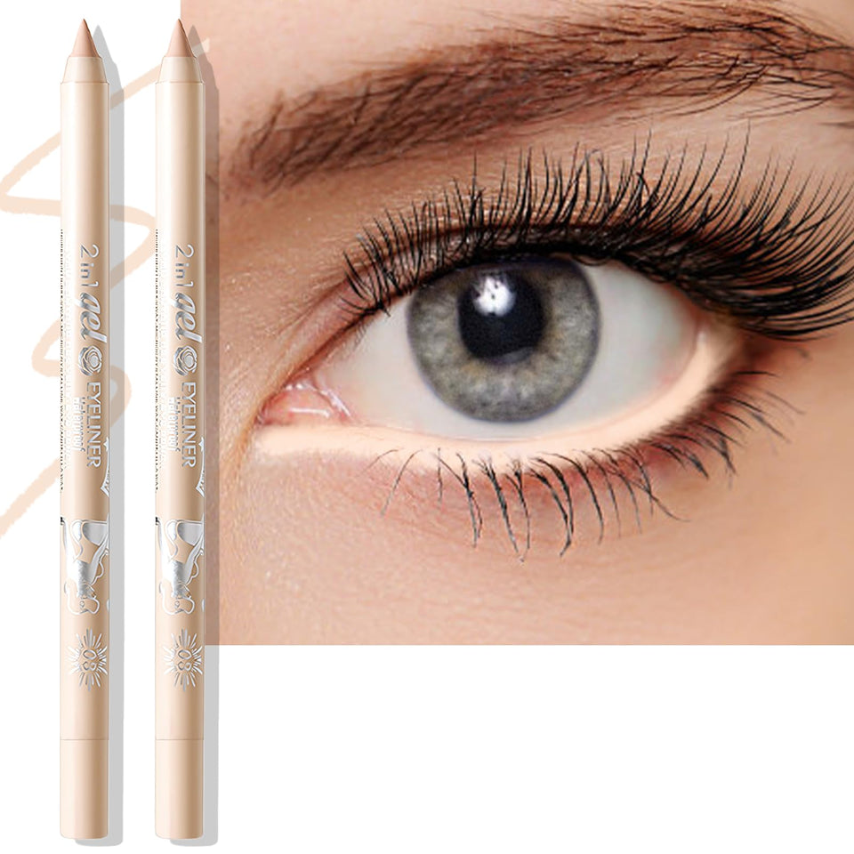 Wugbc front packaging showing two nude waterline pencils and benefits