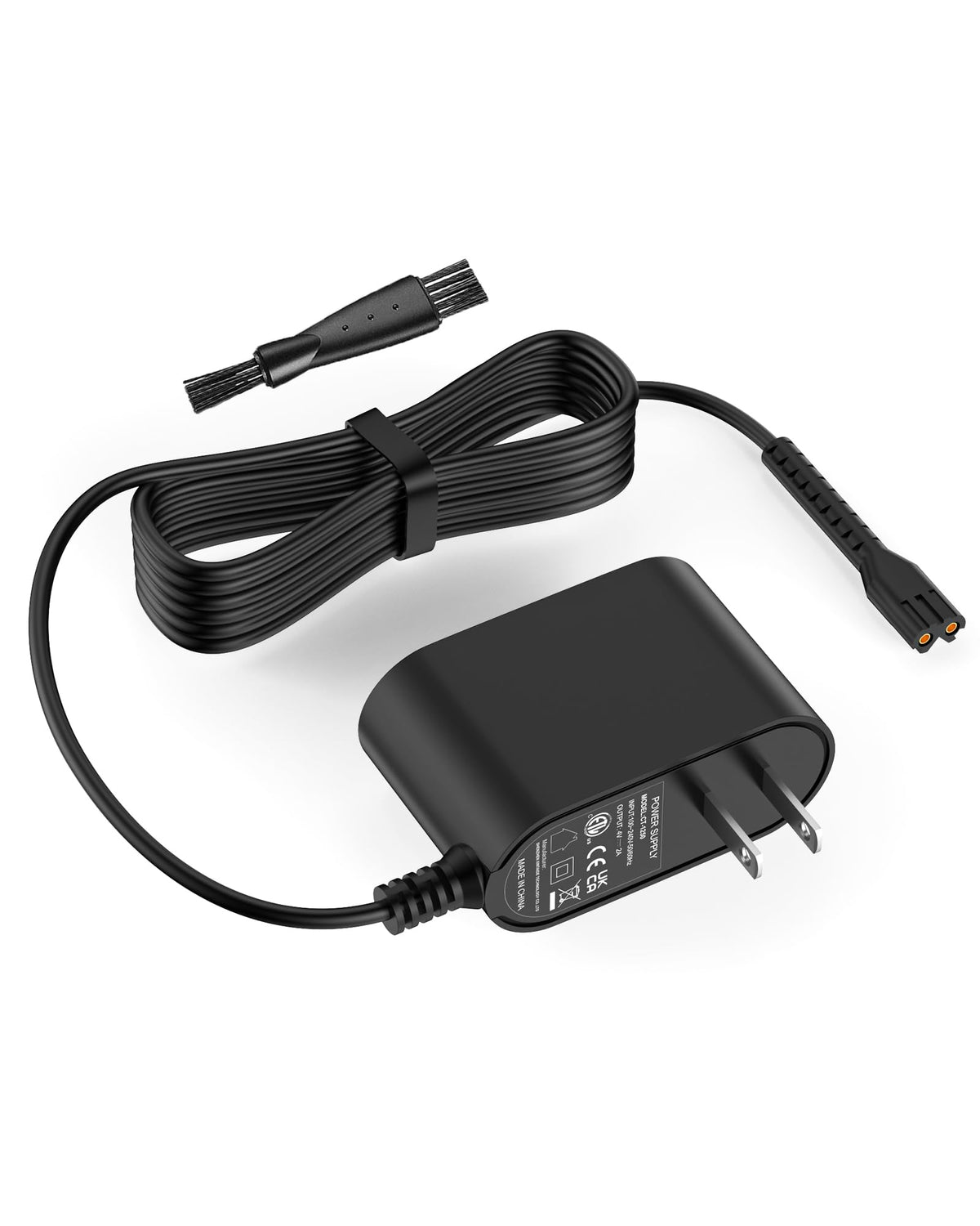 WUKUR replacement charger front view showing compact adapter and fit benefits