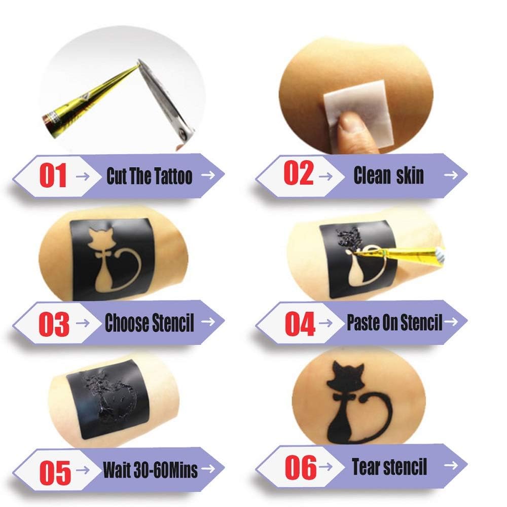 wumawu spread of 20 adhesive stencils for quick design application