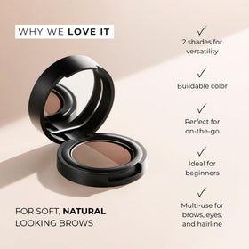 WUNDERBROW close-up of two blonde shades for customizable color mixing