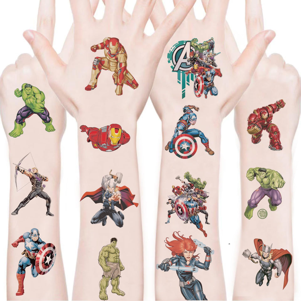 WYKDAG front sheet showing multiple Avengers designs and bright colors for fun