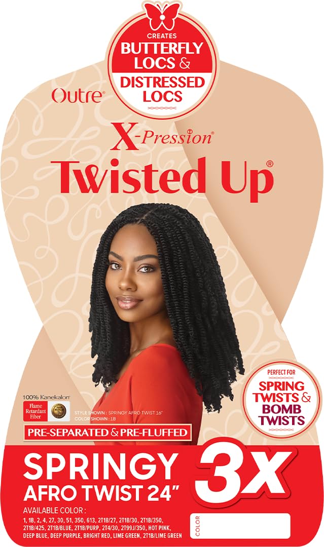 x-pression close-up of springy afro twist texture highlighting soft fibers and defined coil