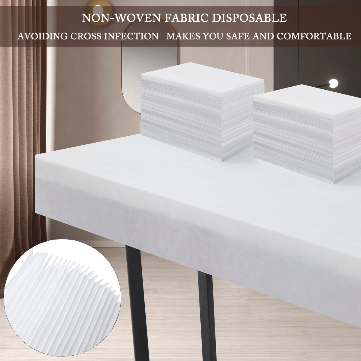 XATUMO underside waterproof backing detail to block spills and stains