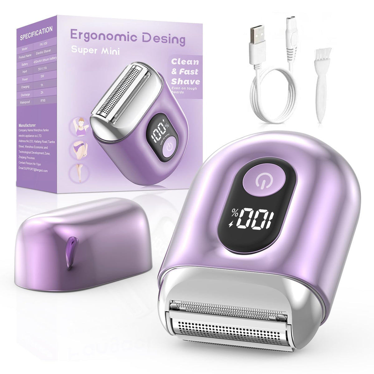 Xcdgiogw front view showing compact feminine design and easy handling