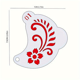 xcprinted close-up of PET stencil edge and pattern, shows durable clean lines