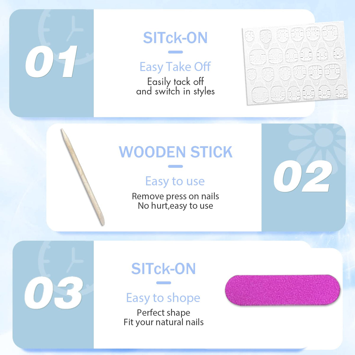 XCREANDO reusable case storing nails for organization and future use