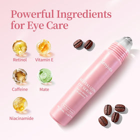 Xenjura serum texture on fingers demonstrating lightweight fast-absorbing formula