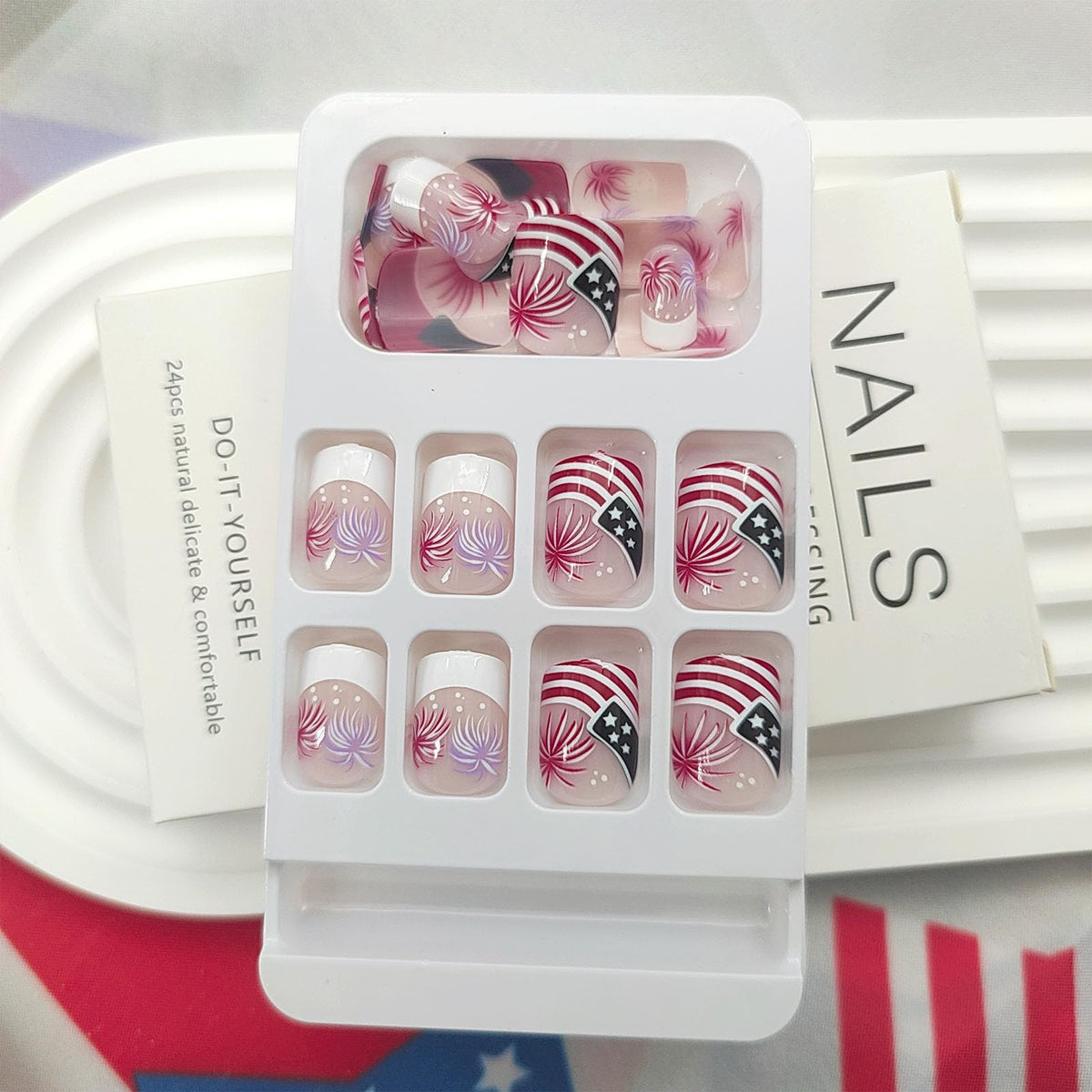 Xenophoer press-on nails worn on hands outdoors showing durable, eye-catching results
