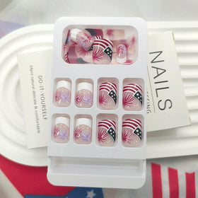 Xenophoer press-on nails worn on hands outdoors showing durable, eye-catching results