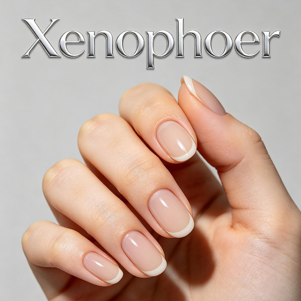 Xenophoer size comparison demo displaying multiple nail widths for a custom fit