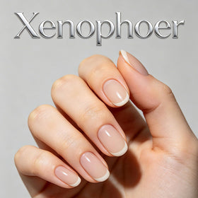 Xenophoer size comparison demo displaying multiple nail widths for a custom fit
