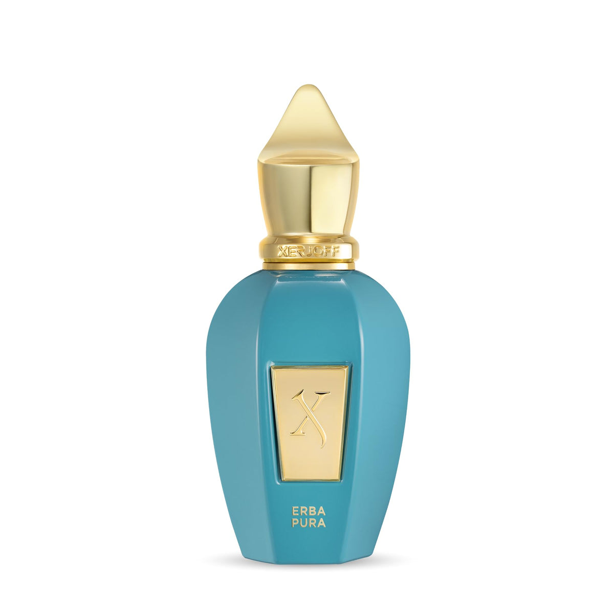 Xerjoff Erba Pura front bottle showing elegant packaging and perfume appeal