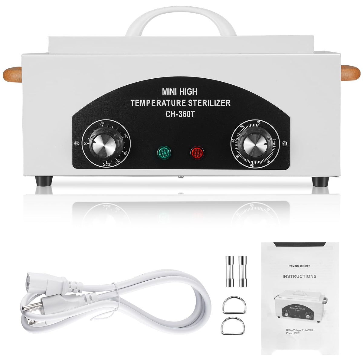 XESSCARE front view of sterilizer unit showing compact design and easy access