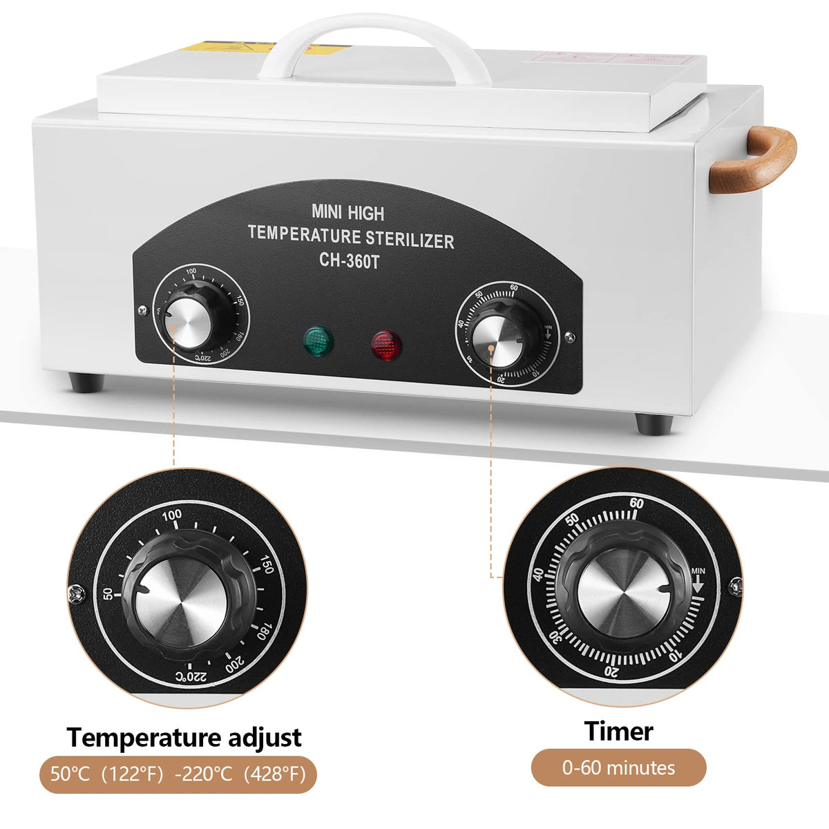 XESSCARE built-in handle and side vents for safe portability and cooling