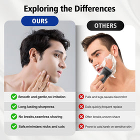 XFP Series 3 32B installed on Braun shaver demonstrating restored shaving performance
