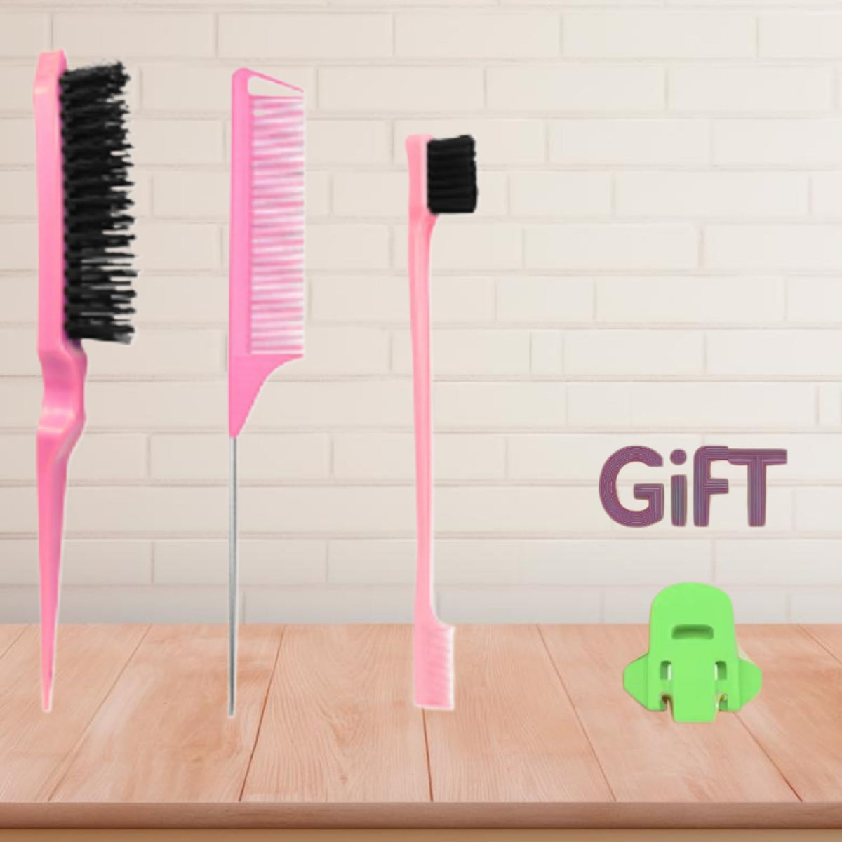 Xiangwenlan vented brush bristles close-up, speeds drying and smooths hair