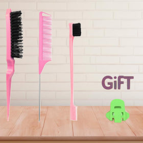 Xiangwenlan vented brush bristles close-up, speeds drying and smooths hair
