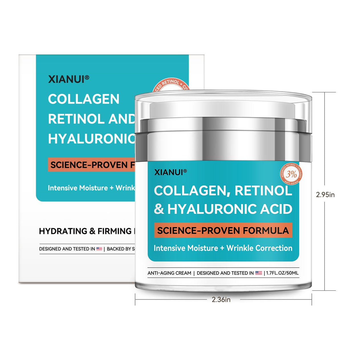 XIANUI next to sunscreen reinforcing daytime SPF protection recommendation