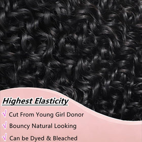 Xiaosa stretched hair length comparison showing true inches and volume