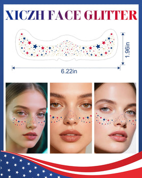 XICZH at concert lifestyle image showing patriotic sparkle for events and nightwear
