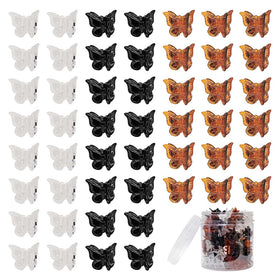 XIEHE front packaging showing 50 assorted butterfly clips and storage benefit