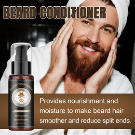 XIKEZAN beard balm tin open, creamy texture for hold and moisture