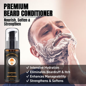XIKEZAN beard oil duo on wooden surface highlighting nourishment and shine control