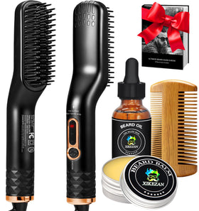 XIKEZAN kit front packaging showing complete beard grooming set and gift-ready presentation