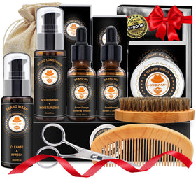 Man using XIKEZAN products at sink showing grooming routine and polished results