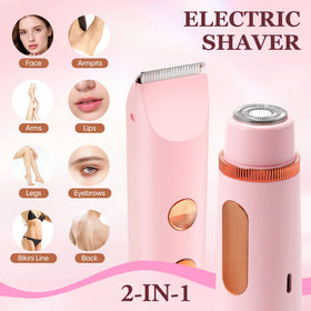 Xinvinx dual heads closeup illustrating shaver and trimmer versatility