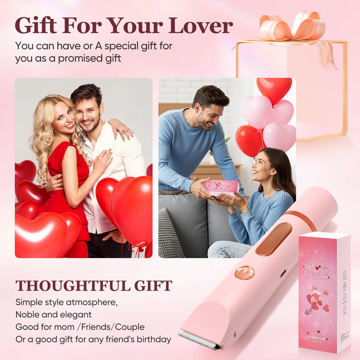 Xinvinx package with USB cable and heads highlighting ready-to-gift appeal