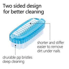 xjinmin close-up of short stiff bristles showing targeted under-nail cleaning
