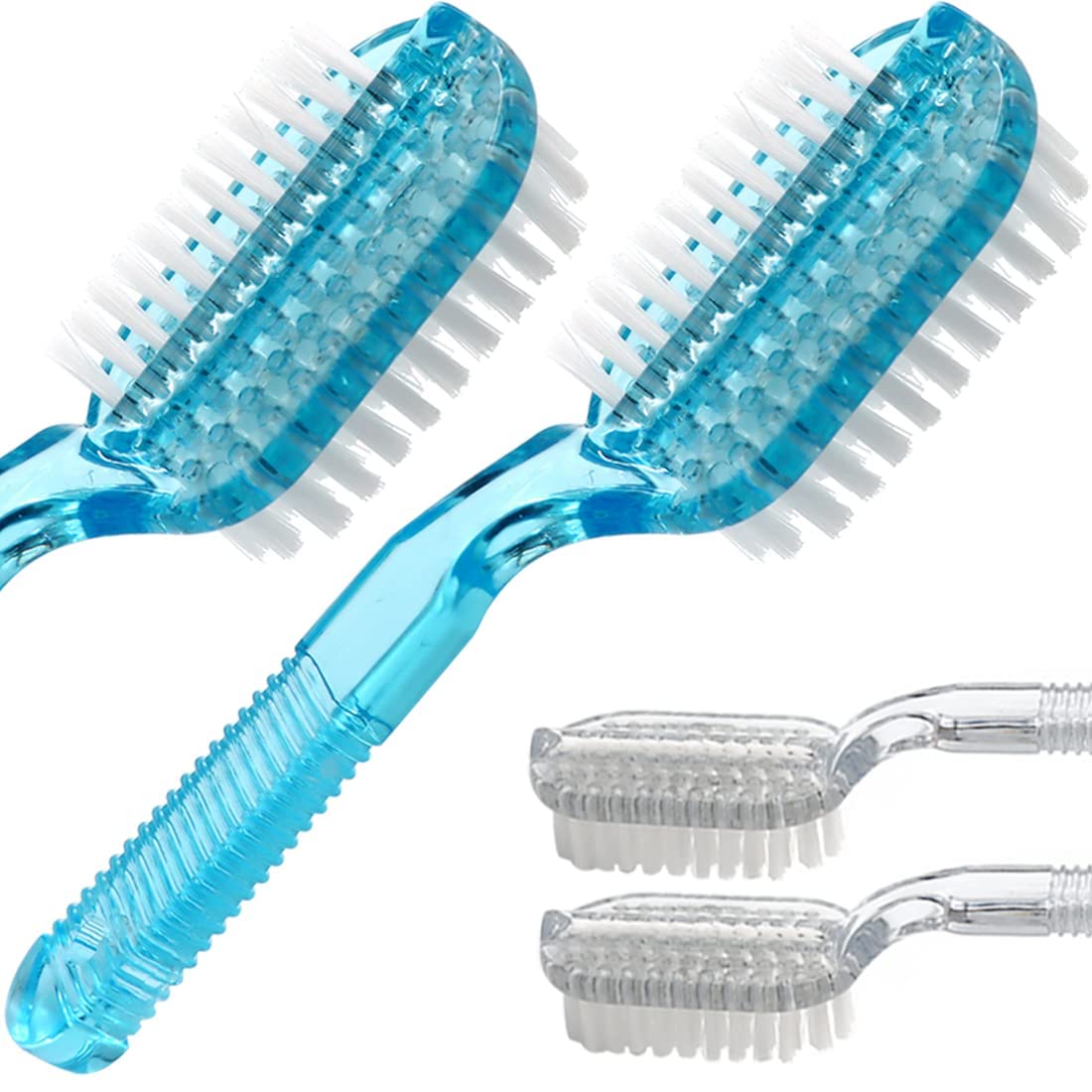 Xjinmin front view of four brushes showing compact design and easy storage
